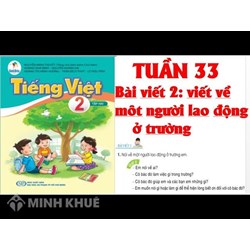 Viết về một người lao động ở trường em hay nhất Tập làm văn lớp 2