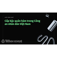 Cấp bậc quân hàm trong Công an nhân dân mới nhất