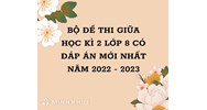Bộ đề thi giữa học kì 2 lớp 8 có đáp án mới nhất