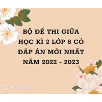 Bộ đề thi giữa học kì 2 lớp 8 có đáp án mới nhất