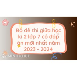 Bộ đề thi giữa học kì 2 Toán lớp 7 có đáp án chi tiết