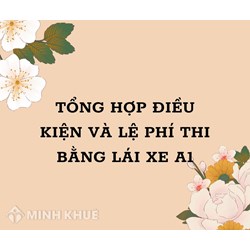 Tổng hợp điều kiện và lệ phí thi bằng lái xe A1 mới nhất