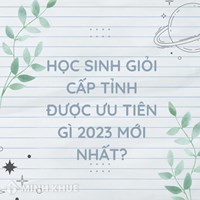 Học sinh giỏi cấp tỉnh được ưu tiên gì không theo quy định mới?