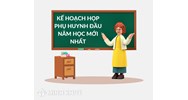 Kế hoạch họp phụ huynh đầu năm học mới nhất