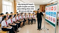 Xây dựng kế hoạch tuyên truyền an toàn giao thông theo chủ đề mà em đã học