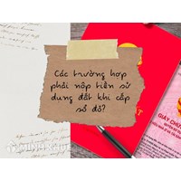 Các trường hợp phải nộp tiền sử dụng đất khi cấp sổ đỏ?