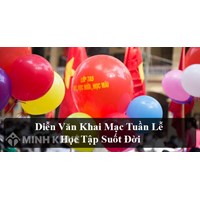 Diễn văn khai mạc tuần lễ Học tập suốt đời của Hiệu trưởng