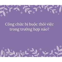 Công chức bị buộc thôi việc trong trường hợp nào?