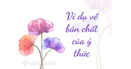 Ví dụ về bản chất của ý thức và nguồn gốc của ý thức