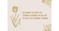 So sánh tư duy và tưởng tượng? Ví dụ về tư duy và tưởng tượng