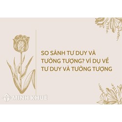 So sánh tư duy và tưởng tượng? Ví dụ về tư duy và tưởng tượng