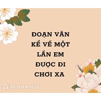 Đoạn văn kể về một lần em được đi chơi xa Tập làm văn lớp 4