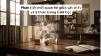 Phân tích mối quan hệ giữa vật chất và ý thức trong triết học