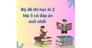 Bộ đề thi học kì 2 lớp 5 có đáp án mới nhất theo Thông tư 22
