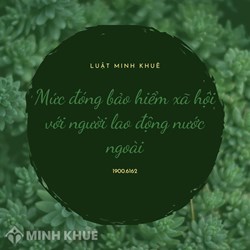 Mức đóng bảo hiểm xã hội với người lao động nước ngoài