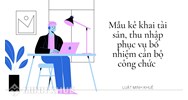 Mẫu kê khai tài sản, thu nhập phục vụ bổ nhiệm cán bộ công chức