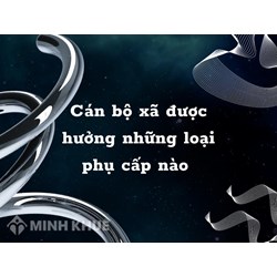 Cán bộ xã được hưởng những loại phụ cấp nào theo quy định?