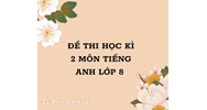 Đề thi học kì 2 môn tiếng Anh lớp 8 có đáp án mới nhất