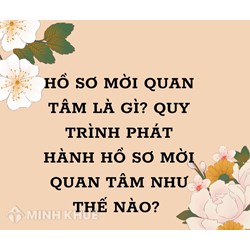 Hồ sơ mời quan tâm là gì? Quy trình phát hành hồ sơ mời quan tâm mới nhất