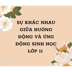 So sánh hướng động và ứng động Sinh học lớp 11