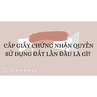 Cấp Giấy chứng nhận quyền sử dụng đất lần đầu là gì?