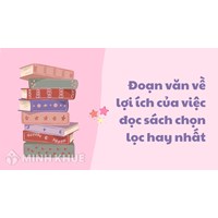 Đoạn văn về lợi ích của việc đọc sách chọn lọc hay nhất