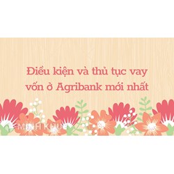 Điều kiện và thủ tục vay vốn ở Agribank mới nhất