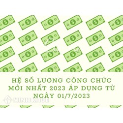 Hệ số lương công chức mới nhất được áp dụng như thế nào?