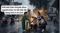 Viết bài luận thuyết phục người khác từ bỏ thái độ sống thờ ơ vô cảm