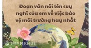 Đoạn văn nói lên suy nghĩ của em về việc bảo vệ môi trường hay nhất