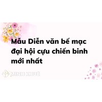 Mẫu Diễn văn bế mạc đại hội cựu chiến binh mới nhất