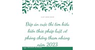 Đáp án cuộc thi Tìm hiểu quy định pháp luật về phòng, chống tham nhũng