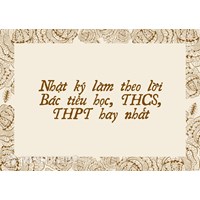 Nhật ký làm theo lời Bác tiểu học, THCS, THPT hay nhất
