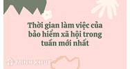 Thời gian làm việc của bảo hiểm xã hội trong tuần mới nhất