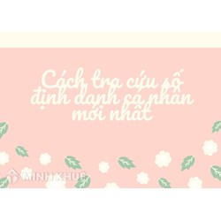 Cách tra cứu số định danh cá nhân theo quy định mới nhất