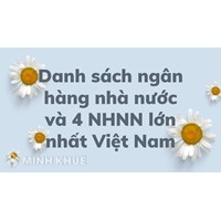Danh sách ngân hàng nhà nước mới nhất và 4 NHNN lớn nhất Việt Nam