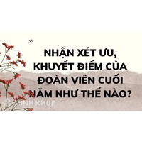 Nhận xét ưu, khuyết điểm của đoàn viên cuối năm như thế nào?