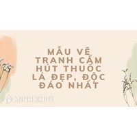 Mẫu Vẽ tranh cấm hút thuốc lá đẹp, độc đáo nhất