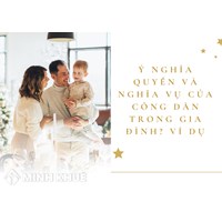 Ý nghĩa Quyền và nghĩa vụ của công dân trong gia đình? Ví dụ