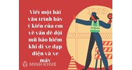 Viết một bài văn trình bày ý kiến của em về vấn đề đội mũ bảo hiểm khi đi xe đạp điện và xe máy
