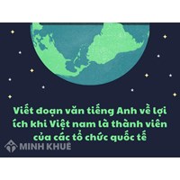 Viết đoạn văn tiếng Anh về lợi ích khi Việt nam là thành viên của các tổ chức quốc tế