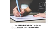 Đề thi học kì 1 Ngữ văn lớp 7 có đáp án chi tiết