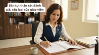Bản tự nhận xét đánh giá, xếp loại của giáo viên mới nhất