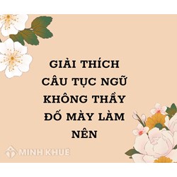 Giải thích câu tục ngữ Không thầy đố mày làm nên siêu hay