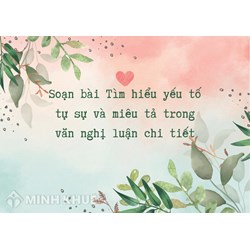 Soạn bài Tìm hiểu yếu tố tự sự và miêu tả trong văn nghị luận chi tiết