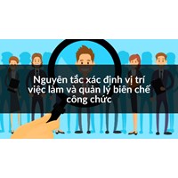 Nguyên tắc xác định vị trí việc làm và quản lý biên chế công chức