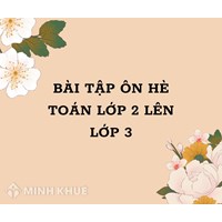 Bài tập ôn hè Toán lớp 2 lên lớp 3 mới nhất kèm đáp án