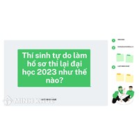 Thí sinh tự do làm hồ sơ thi lại đại học 2024 như thế nào?