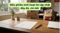 Mẫu phiếu sinh hoạt hè cập nhật đầy đủ, chi tiết nhất