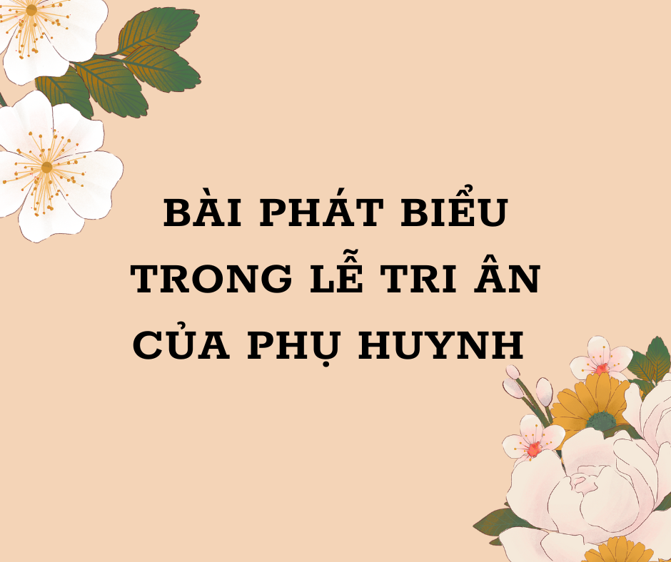 Phụ huynh tri ân